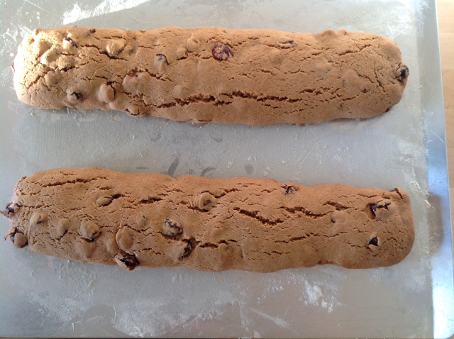 Once-baked biscotti (which means twice-cooked)